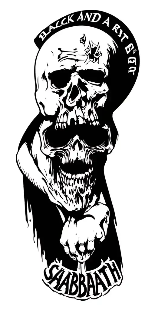 black sabbath tattoo design idea