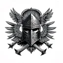 Russian Knight tattoo design idea