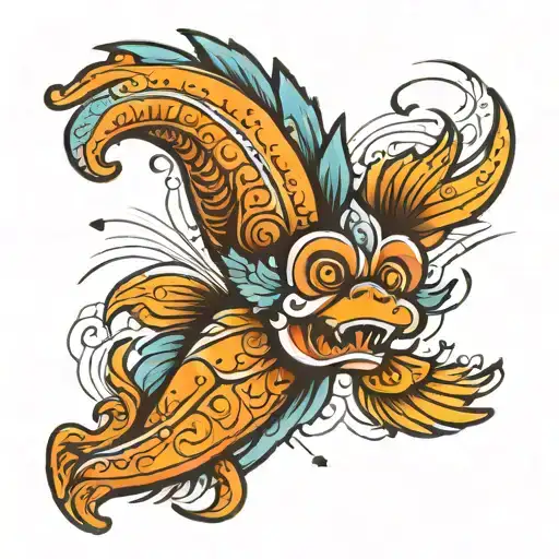 orangatang American trad tattoo design tattoo design idea