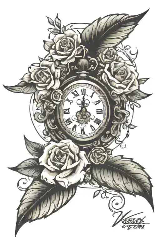 recovery date/time strong tattoo design idea