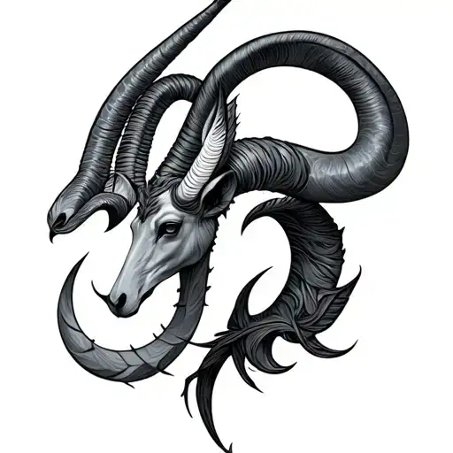 Sagittarius Capricorn cusp tattoo design idea