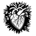 repaired heart of life tattoo design idea