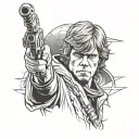 luke skywalker tattoo design idea