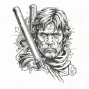luke skywalker tattoo design idea