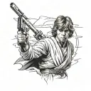 luke skywalker tattoo design idea
