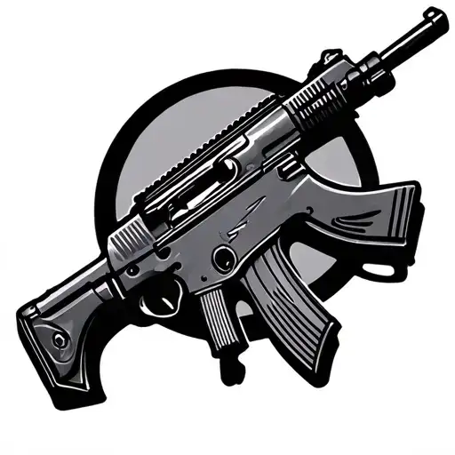 ak47 tattoo design idea