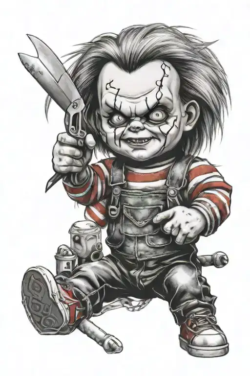 Chucky tattoo design idea