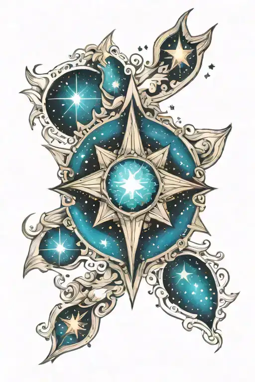 pleiadian star cluster tattoo design idea