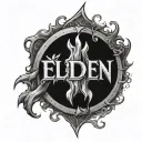 elden ring logo tattoo design idea