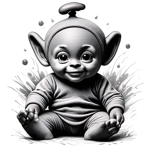 Teletubby tattoo design idea