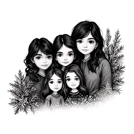 pnw, December, February, empathy, family tattoo design idea