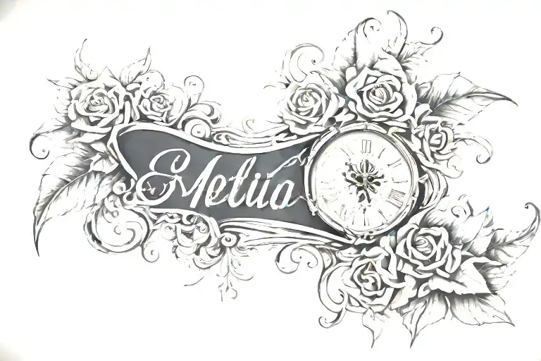 Script tattoo tattoo design idea