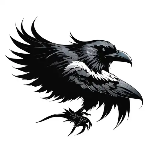 Itachi, raven, odin, god of war tattoo design idea