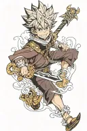 asta black clover tattoo design idea
