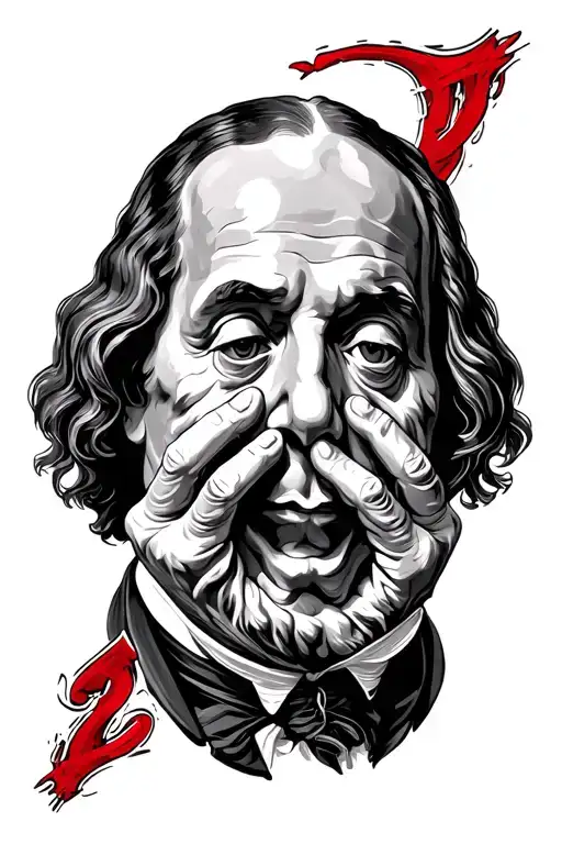 Benjamin Franklin-hear no evil see no evil see tattoo design idea