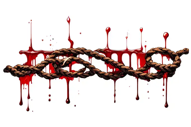 three corded strand intertwined one covered by the blood of jesus tattoo design idea