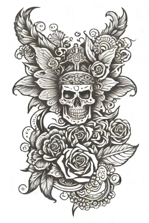 beautiful Badass empowering quotes tattoo design idea