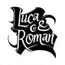 Luca & Roman lettering tattoo tattoo design idea