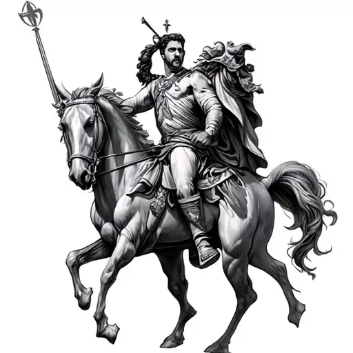 St George tattoo design idea