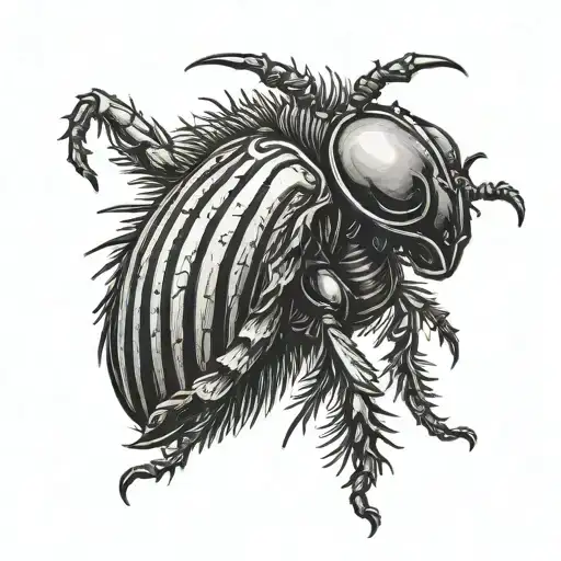 beetlejuice beetle tattoo design idea