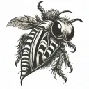 beetlejuice beetle tattoo design idea
