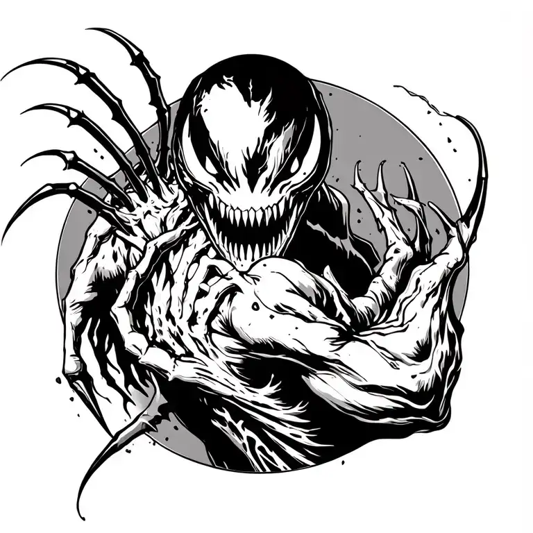 Venom Ripping Out 14+ Venom Back Tattoo Ideas in 2026 - BlackInk AI