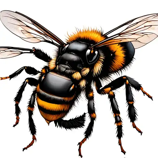 killer bee flash tattoo design idea
