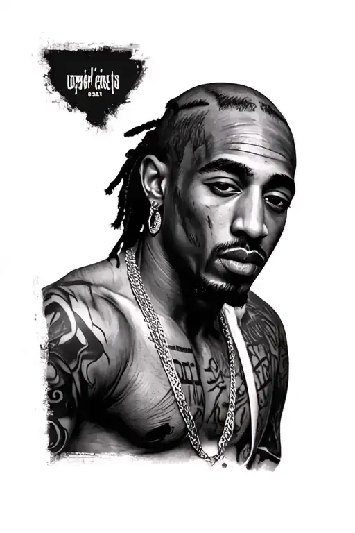 tupac shakur tattoo design idea