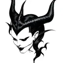 Maleficent tattoo design idea