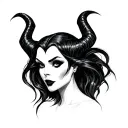 Maleficent tattoo design idea