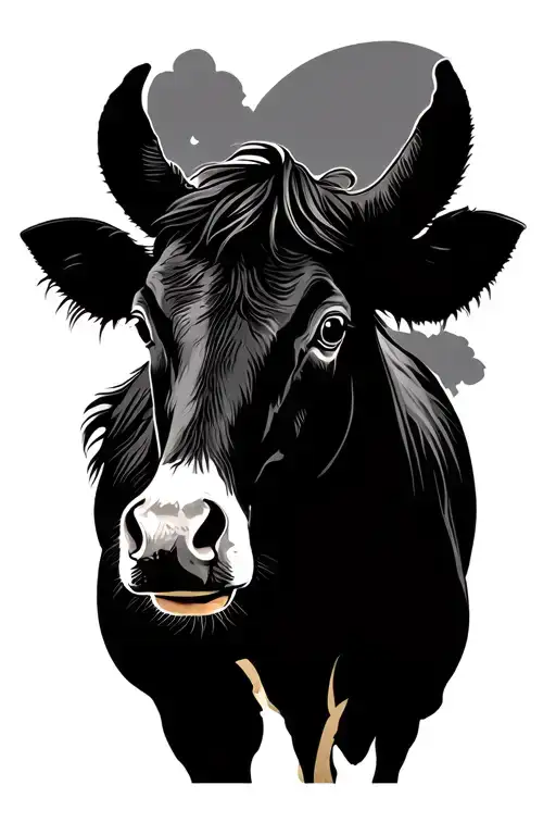 ranch horse sheep cow tattoo design idea