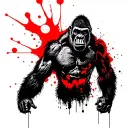 king kong tattoo design idea