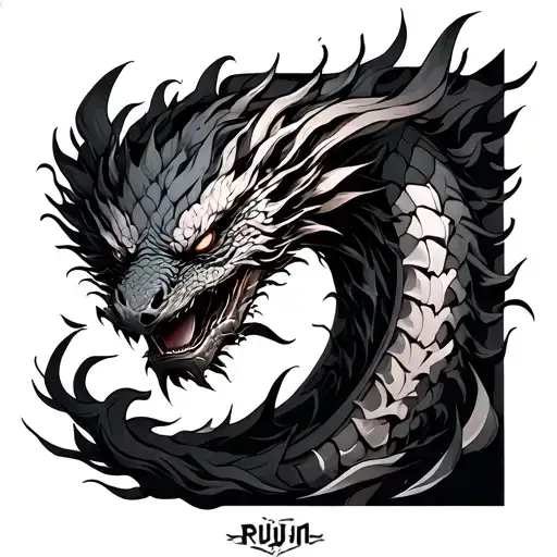 Ryujin tattoo design idea