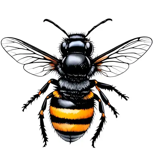 Carpenter Bee tattoo design idea