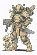 Helldivers tattoo design idea