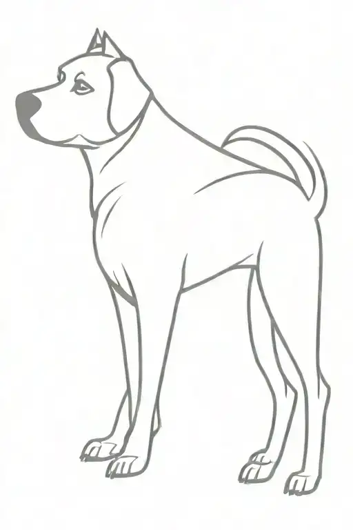 dog breed tattoo design idea