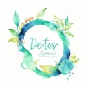 a watercolor design for my children's names: Dexter, Athena, and Artemis tattoo design idea