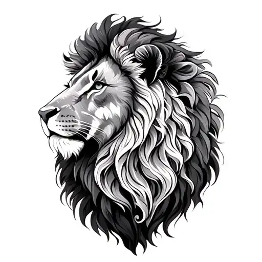 the lion and the lamb tattoo design idea