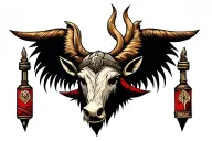 Wikinger wild things tattoo design idea