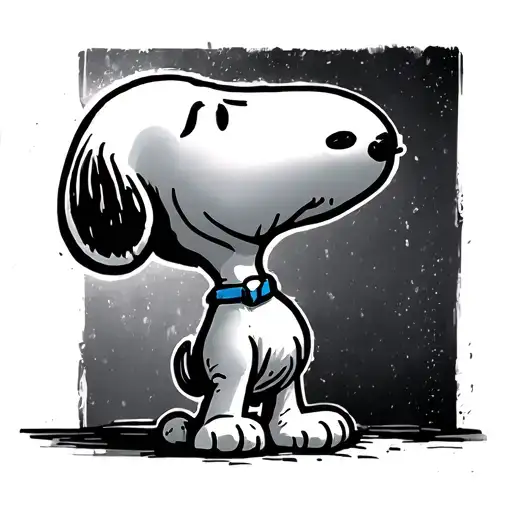 snoopy tattoo design idea