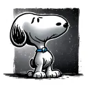 snoopy tattoo design idea
