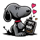 snoopy tattoo design idea