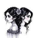 3 Daughters tattoo design idea