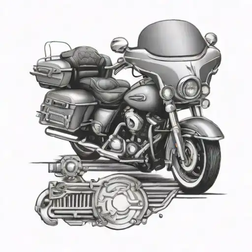 harley davidson tattoo design idea