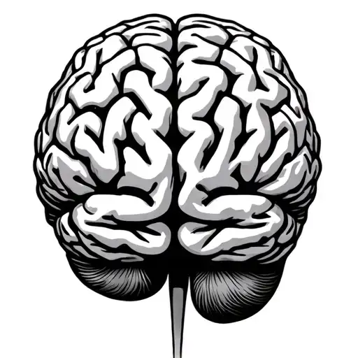 adhd brain tattoo design idea