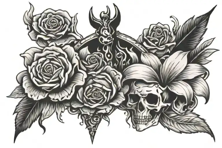 live forever  tattoo design idea