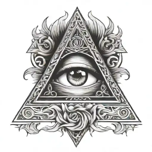 illuminati tattoo design idea