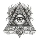 illuminati tattoo design idea