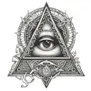 illuminati tattoo design idea