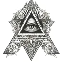 illuminati tattoo design idea